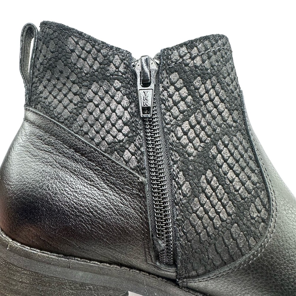 Abeo | Women | Darlington Black Leather Side Zip Ankle Booties | Size 7 - Picture 10 of 14